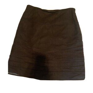 $900 Akris Punto 40 US 8 Skirt Black Tulle Crinoline Striped A-Line Striped Full